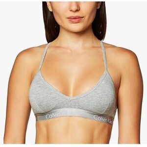 Calvin Klein Women's Gray and Black Bralette Set